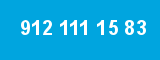 912 111 15 83 912 111 15 83